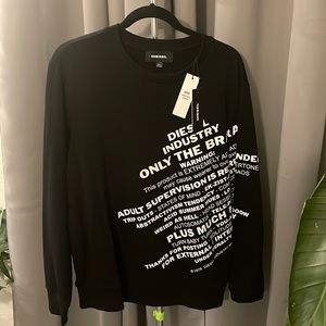 Diesel• Black Crewneck